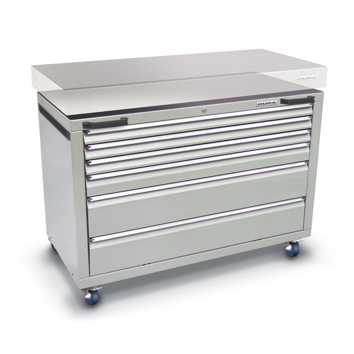 1160mm Under-bench cabinet (6 drawers including 3 slim)