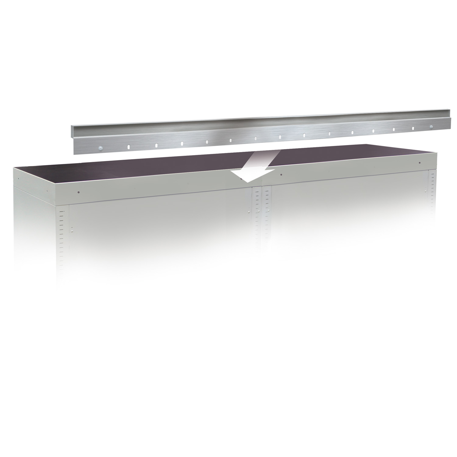 Stainless steel up-stand (50mm x 1800mm)
