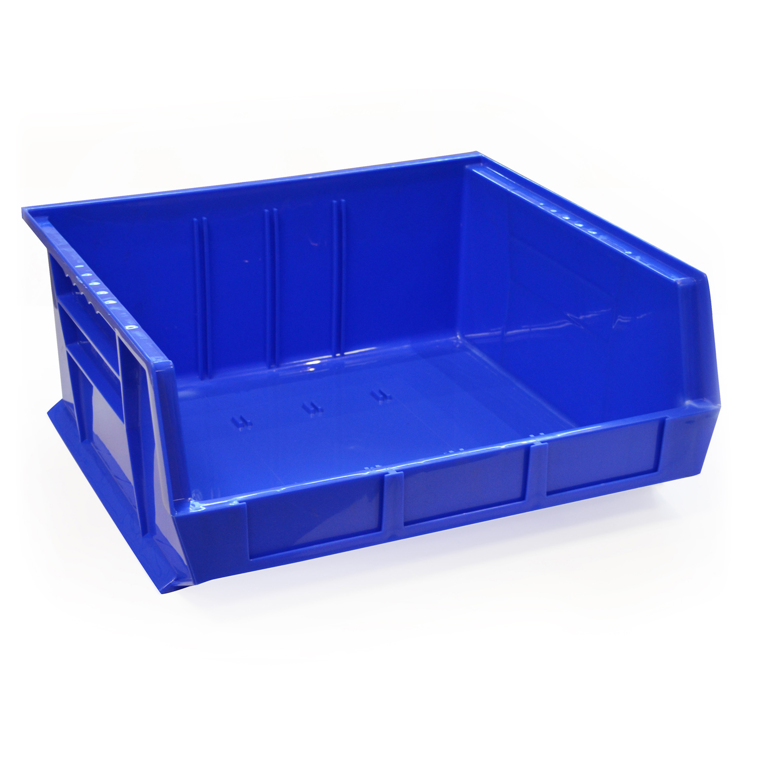 Blue louvre storage bin (179 x 415 x 370mm)