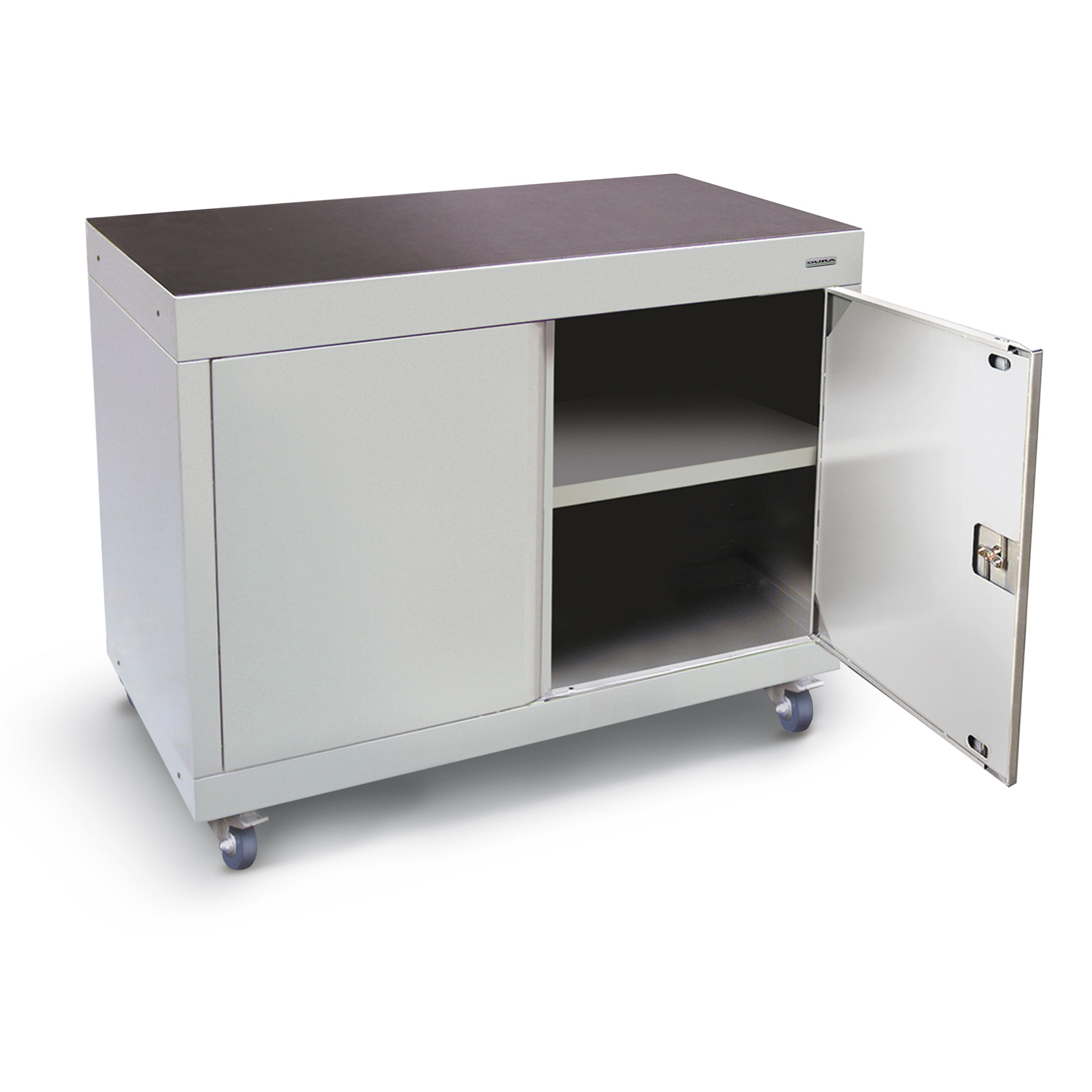 1200mm wide base cabinet (double hinged doors/castors)