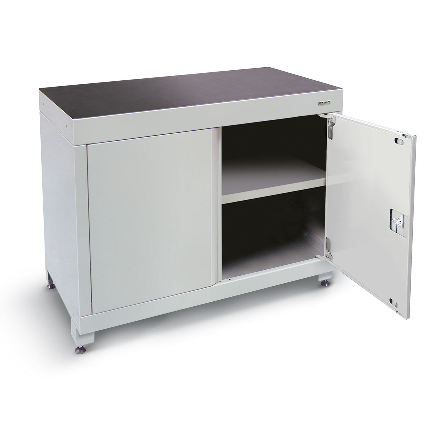 1200mm wide base cabinet (double hinged doors/feet)