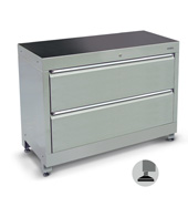 1200 series tool cabinet with an additional inner sliding tray (2 drawers)