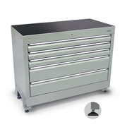 1200 series tool cabinet with an additional inner sliding tray (5 drawers)