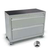 1200mm tool storage cabinet with 2 extra deep drawers.