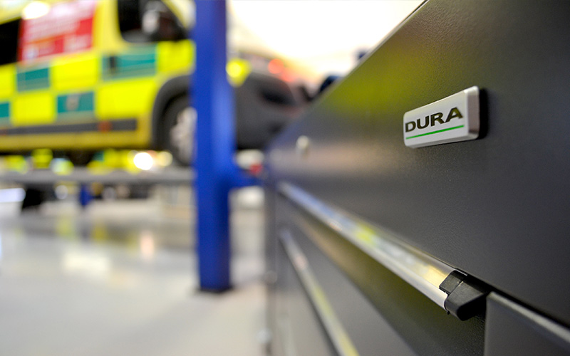 Dura installation for West Midlands Ambulance Service Photos West Midlands Ambulance Service Workshop by Dura Ltd