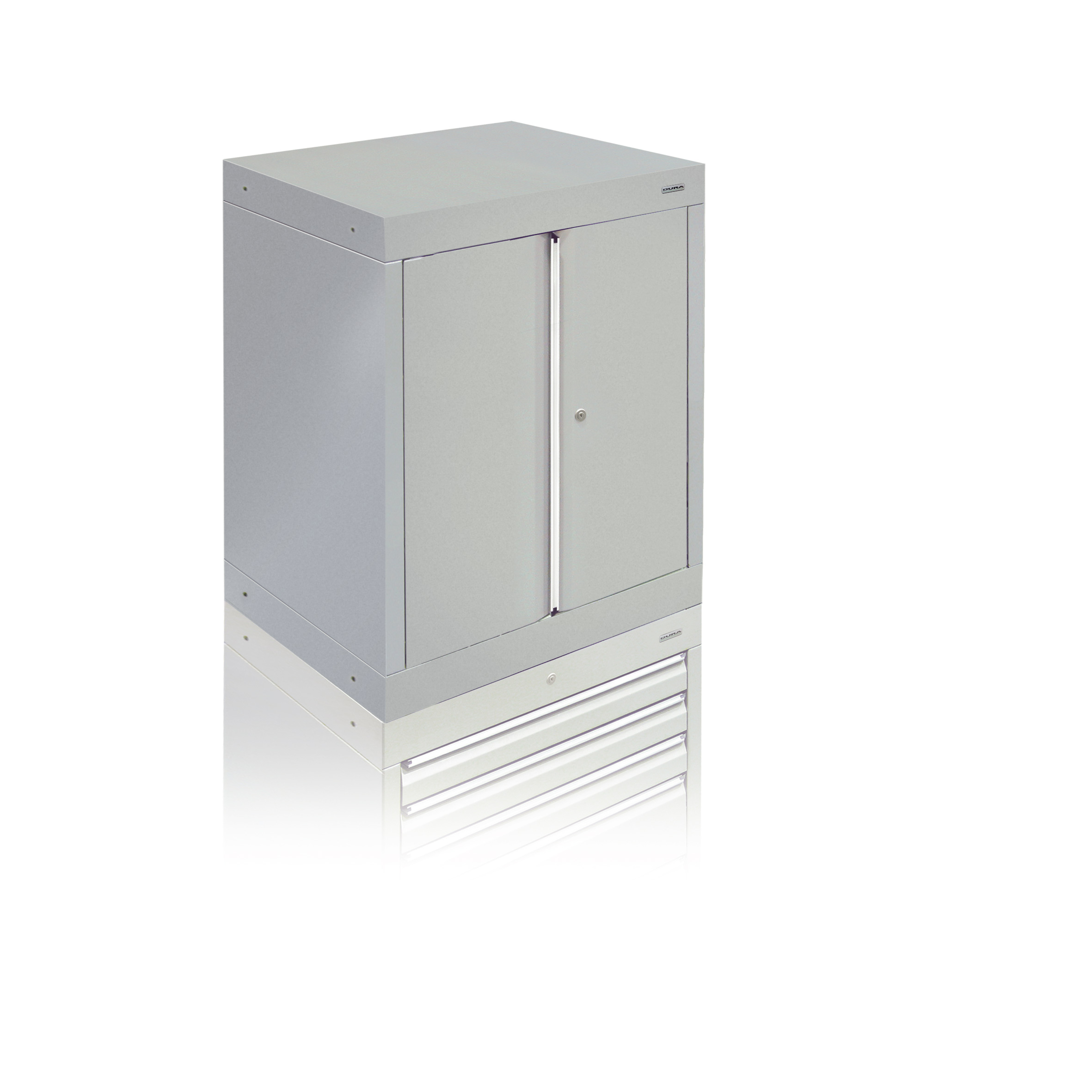 Tall wall cabinet with double doors (900mm)