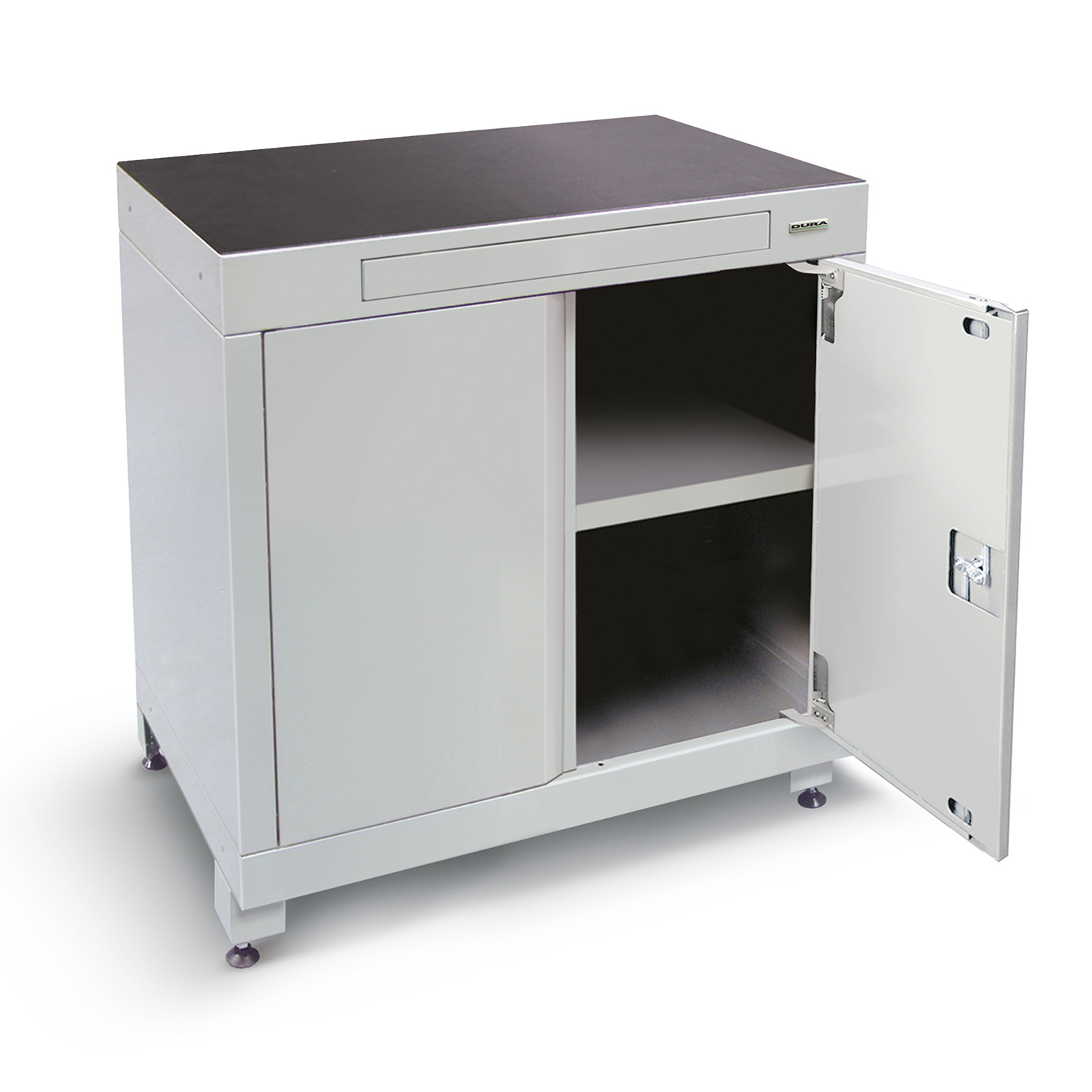 900mm wide base cabinet with drawer (double hinged doors/feet)