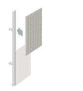 Upper Louvre Partition Walling Panel (600mm)