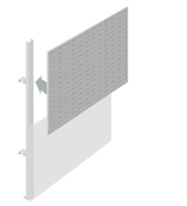 Upper Louvre Partition Walling Panel (1500mm)