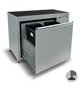 1200mm Wastebin cabinet (4 bins)