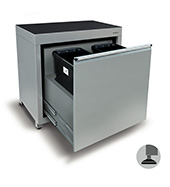 900mm Waste recycling cabinet (2 bins)