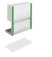 Soportes verticales x2 (Armario de muro/440mm panel/unidades de unión o banco de trabajo