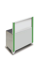 Soportes verticales x2 (400mm panel/armario de base)
