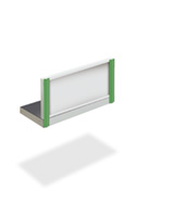 Soportes verticales x2 (440mm panel/unidades de unión o banco de trabajo)