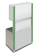 Soportes verticales x2 (armario de muro/440mm panel/armario BX)