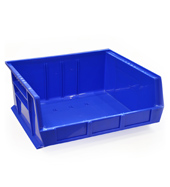 Recipiente de almacenamiento de producto azul (179 x 415 x 370mm)