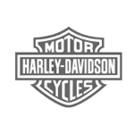 Harley Davidson Logo Grey Mono