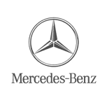 Mercades Benz Logo Grey Mono
