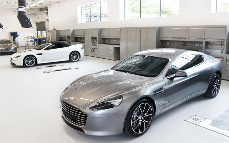 Aston Martin Workshop design from Dura Ltd