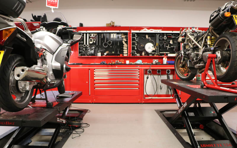 Ducati Workshop Cabinets in Glasgow by Dura Ltd