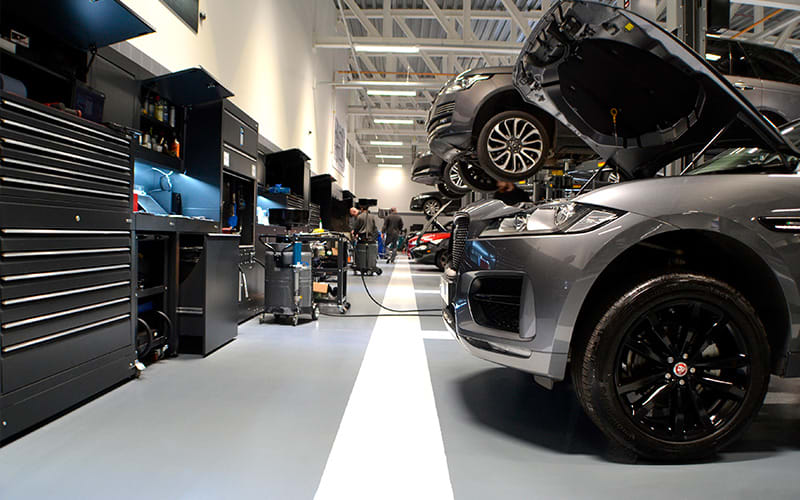 Dura Ltd Workshop Installation of Jaguar Land Rover Grange Group in Hatfield