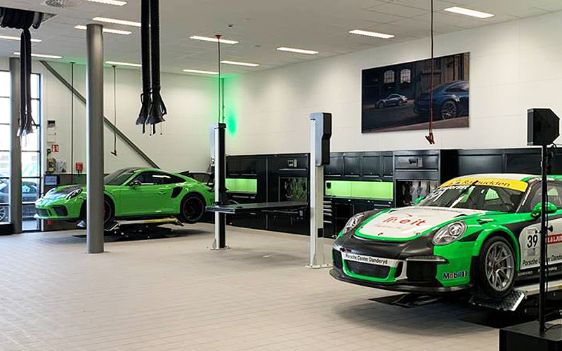 Porsche Centre Danderyd, Sweden by Dura Ltd
