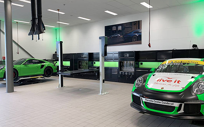 Porsche Centre Danderyd, Sweden by Dura Ltd